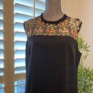 Karl Lagerfeld multicolored embellished midi sheath dress